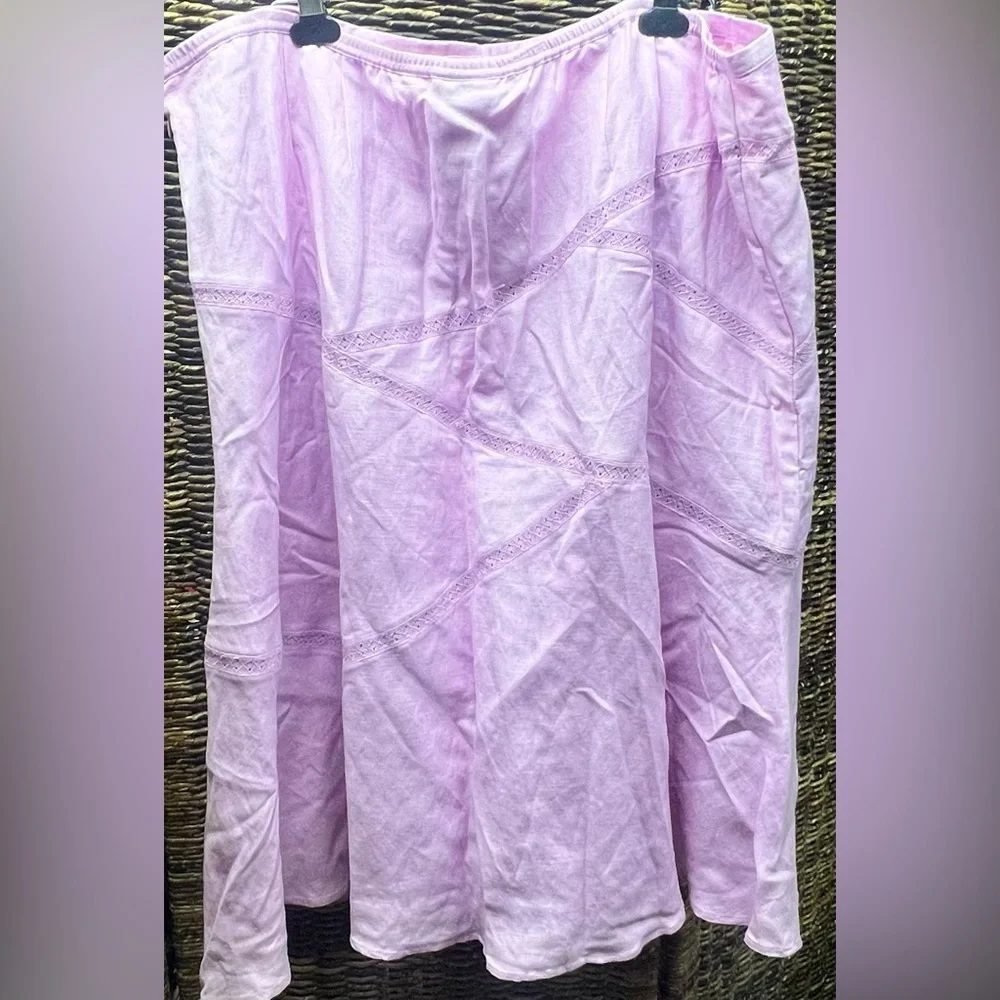 Lane Bryant- Light‎ purple, Linen Blend Skirt- New with tags, 22/24